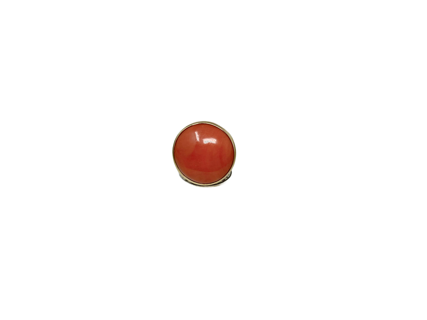 Coral Gold Ring