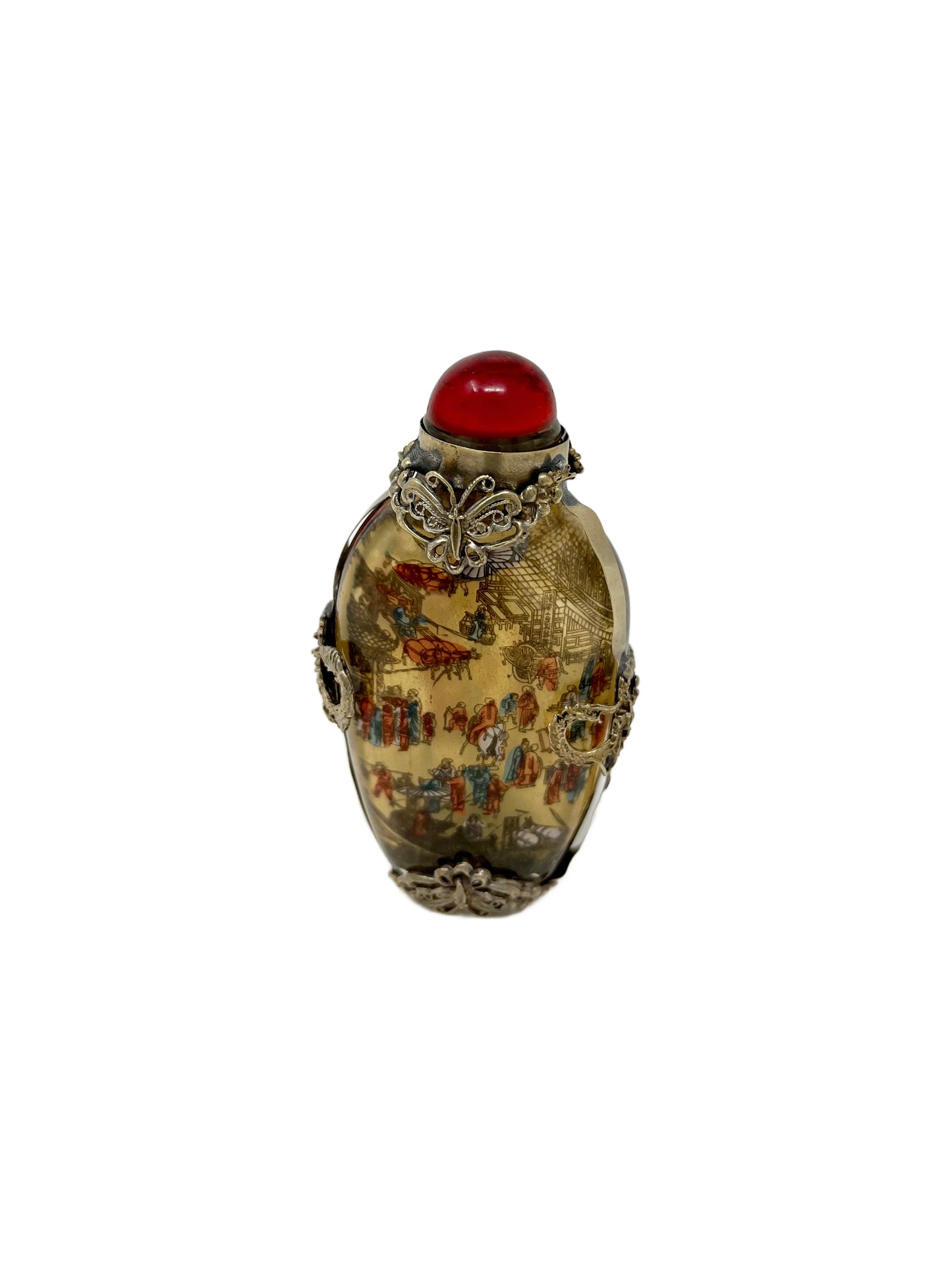 Snuff Bottle with Metal Details