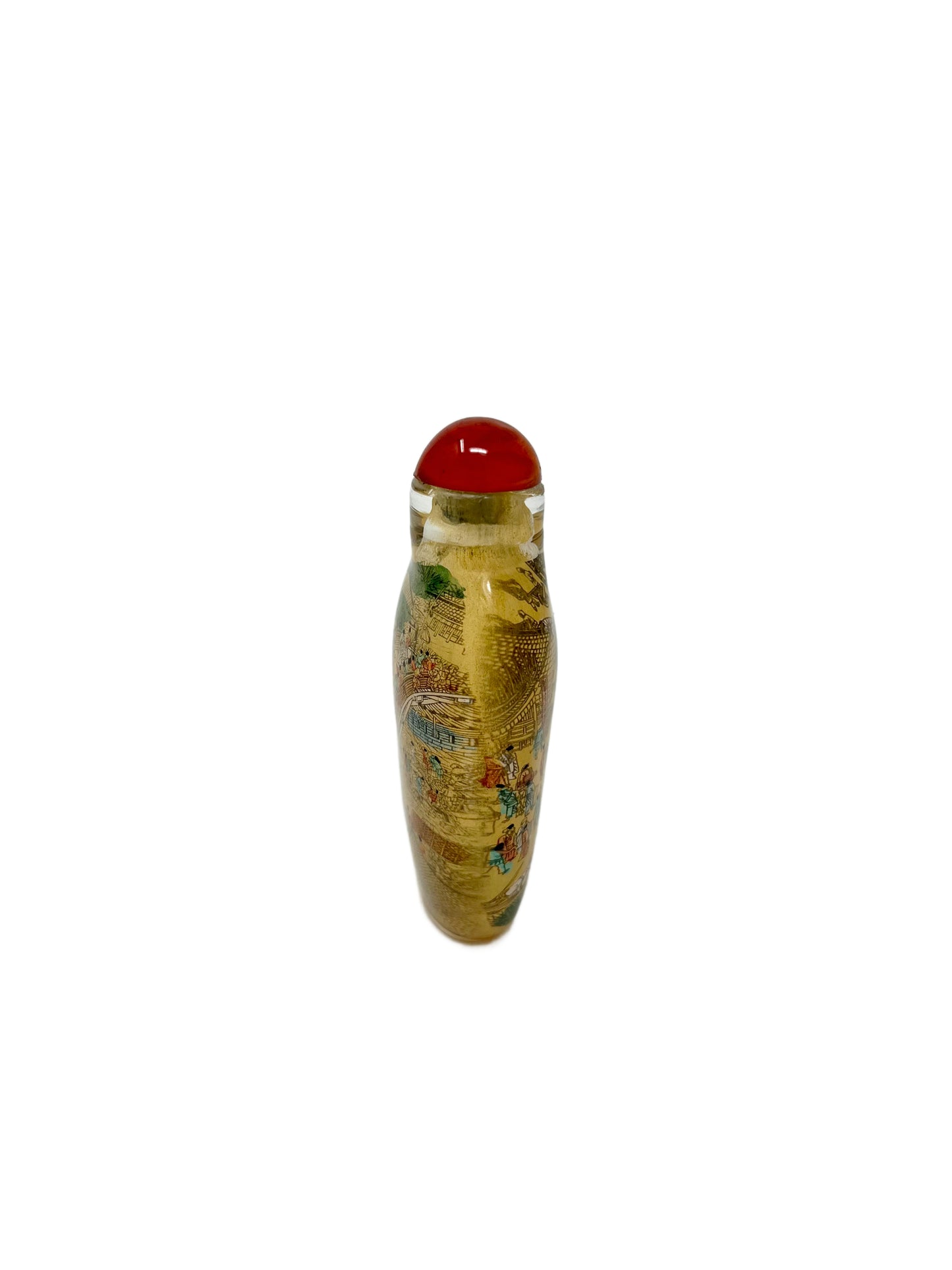 Snuff Bottle Yellow Glass