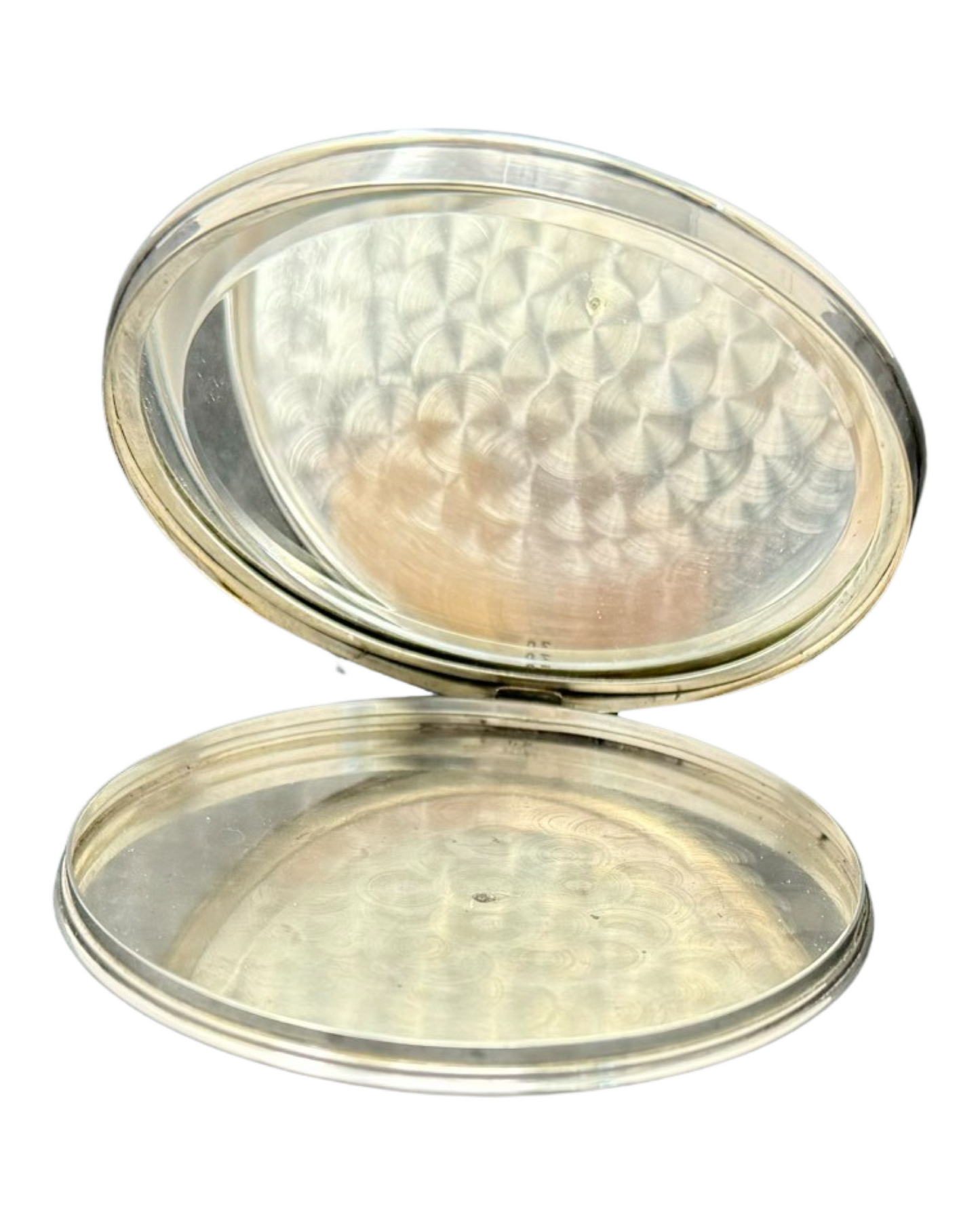 Silver Pocket Mirror & Comb