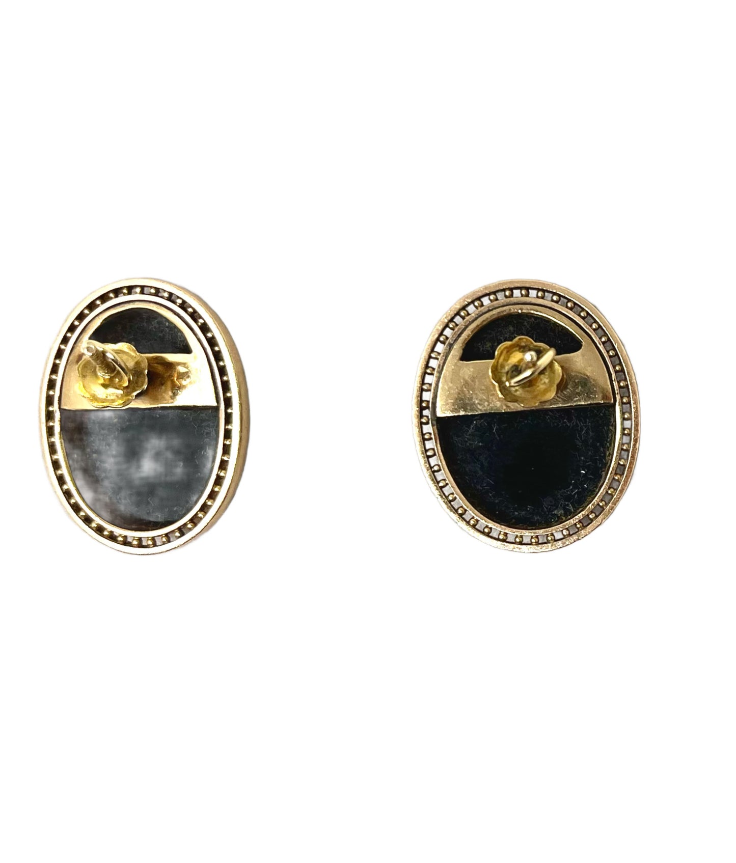 Cameo Earrings 18ct gold